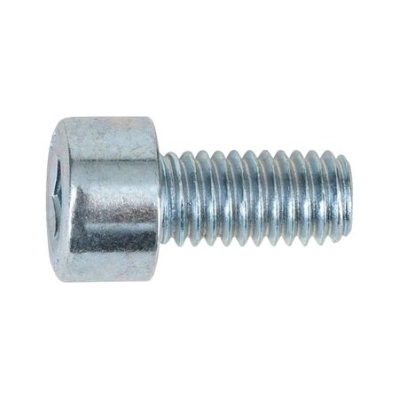 Hexagon Socket Head Cap Screw full thread ISO 4762/DIN 912, steel 8.8, zinc-plated, blue passivated (A2K), with full thread