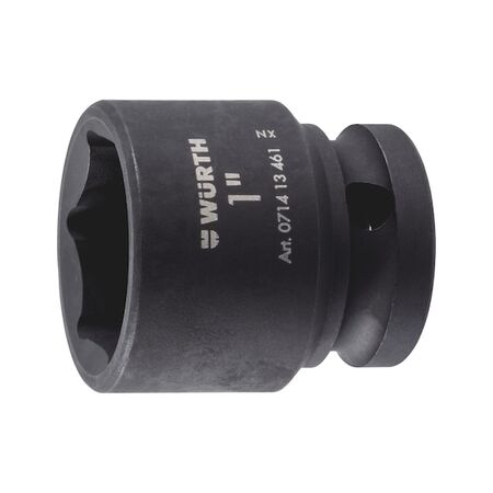 1/2 inch impact socket wrench, inch, hex., short