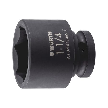 1/2 inch impact socket wrench, inch, hex., short