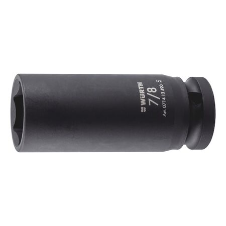 1/2 inch impact socket wrench, inch, hex., long