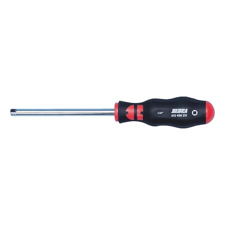 1/4 Inch Tip Screwdriver | Chrome-Plated Shank | Ergonomic Handle | by Wurth