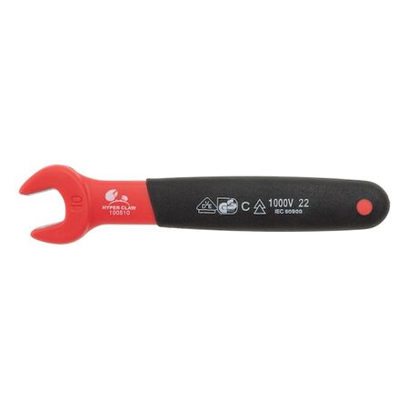 Straight Metric VDE Single Open-End Wrench | Insulated for Live Parts | Chrome-Vanadium Steel | by Wurth