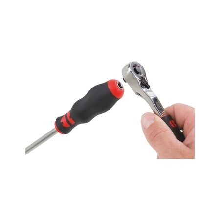 1/4 Inch Tip Screwdriver | Square Drive Handle | Chrome-Plated | by Wurth
