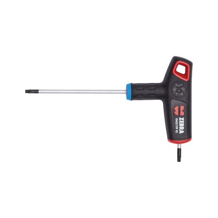 T-handle 2-component TX with Side Drive | TX10 Tip Size | Ergonomic Grip | Chrome Plated | by Wurth
