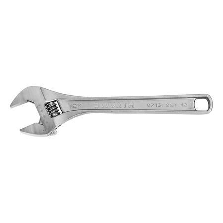 Adjustable Open-End Wrench | Polished Surface | 22.5 Degree Jaw Angle | Metric Scale | by Wurth