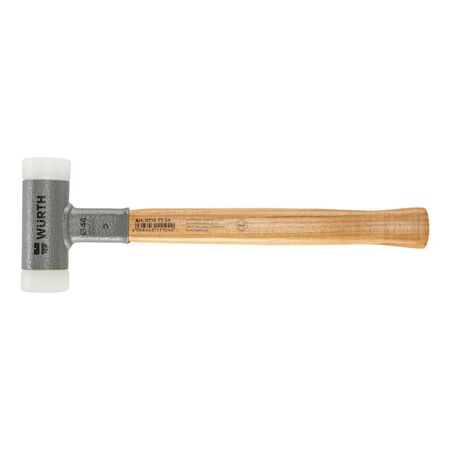 Recoil-free hammer with nylon striking surfaces