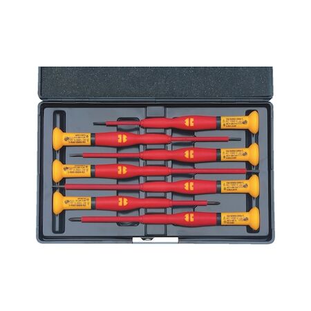 VDE Precision Screwdriver Assortment | 7 Pieces | Insulated & Cold Impact Tested | by Wurth