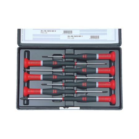 Precision Screwdriver Set | 7 Pieces | Slotted & Phillips | Soft-Grip Handle | by Wurth