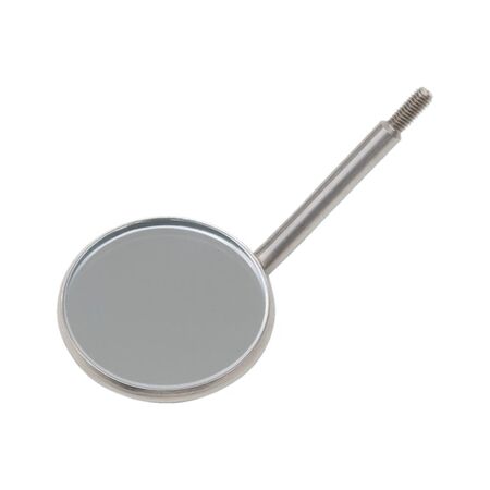 Glass mirror panel for telescopic rod