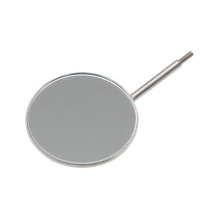 Glass mirror panel for telescopic rod