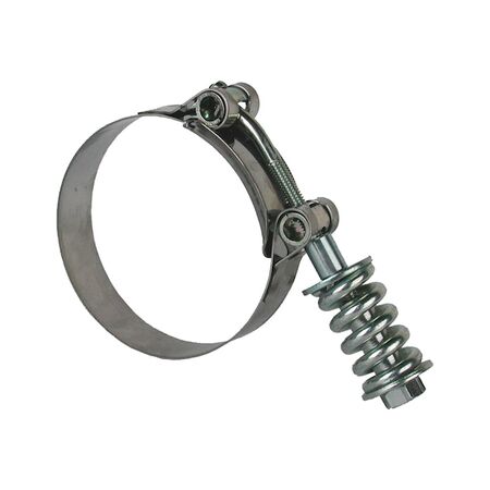 Heavy Duty Hose Clamp with Spring | Auto Re-Tensioning | 64-74 mm Grip Range | by Wurth