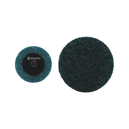 Small Abrasives Mini Fleece Disc | 50mm Diameter | Fine Grit 280 | Quick-Change Compatible | @Pack of 10 | by Wurth