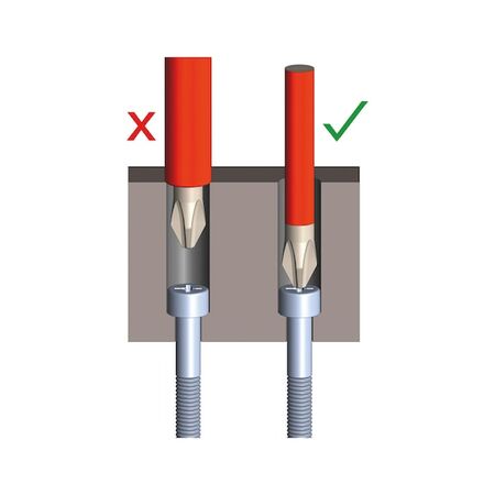 VDE Flat Slotted Ultra Slim Screwdriver | 1 x 5.5 mm Tip | Black Oxide Finish | @Each by Wurth