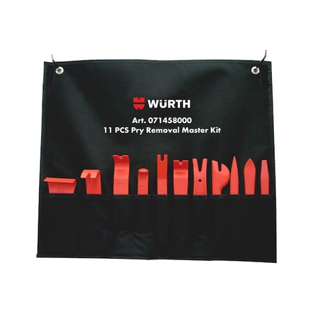 Assembly Wedge Set 11 Pieces | Fibreglass-Reinforced Plastic | Ideal for Interior Panel Removal | by Wurth