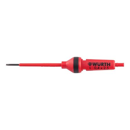 VDE Replacement Blade | Insulated Slot Tip | 10,000V Tested | Burnished Finish | by Wurth