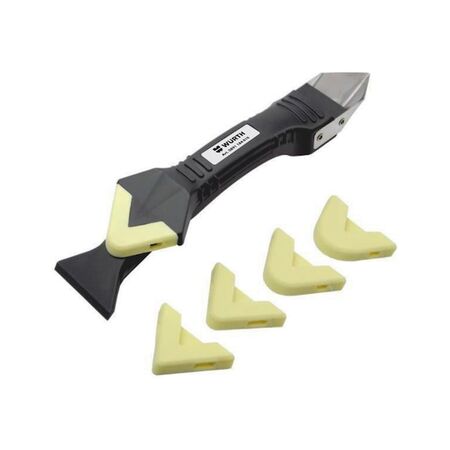 3 in 1 Silicone Tool with Exchangeable Pads | Multi-Function Design | Durable POM & Stainless Steel | by Wurth