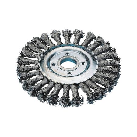 Wheel brush Braided steel with hole