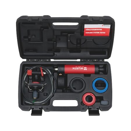 Cooling System Tester with Inflatable Sealing Bladder | 1-2 Bar Testing Pressure | Color-Coded Bladders | by Wurth