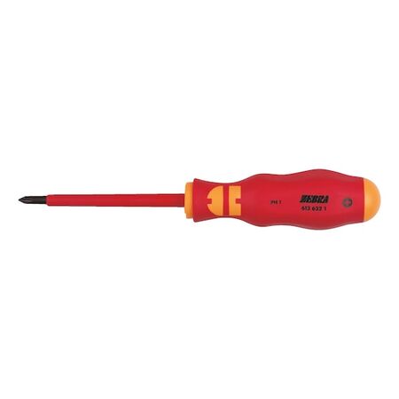 VDE Screwdriver PH Recessed Head | Live Parts Up to 1000V AC | Insulated Tip | 100mm Blade | by Wurth