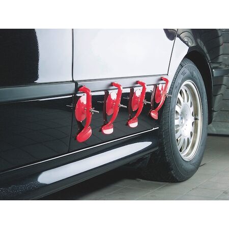 Suction Clamp Assortment | Set of 4 with Adjustable Pressure | Easy Detachment Tabs | by Wurth