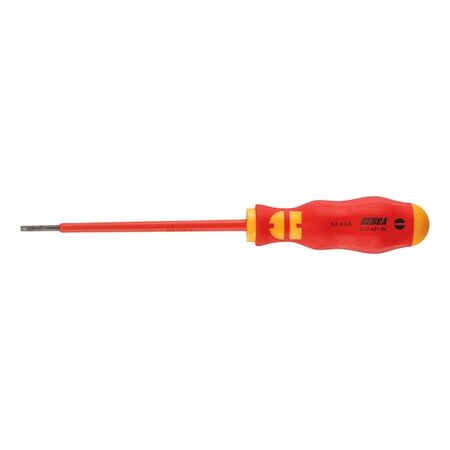 VDE Flat Slotted Screwdriver | Insulated for Live Parts | 10 kV Tested | by Wurth