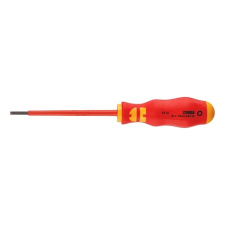VDE Screwdriver TX15 | Insulated for Live Electrical Work | Durable Black Oxide Blade | by Wurth