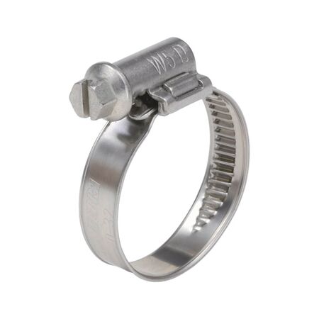 Hose Clamp A4 with Asymmetrical Lock | Stainless Steel | 130-150mm Grip Range | Corrosion Resistant | @Pack of 10 | by Wurth