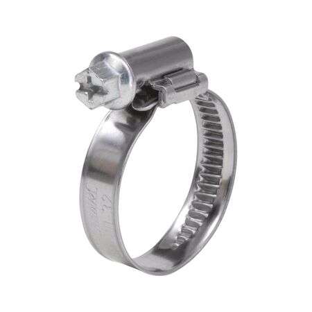 Hose Clamp with Asymmetrical Lock | 10 PCS | Zinc Plated Screw | RoHS Compliant | by Wurth