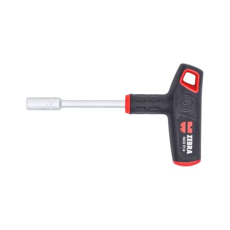 T Handle Hexagon Drive | 2-Component Grip | Chrome Plated | 8mm Width | by Wurth