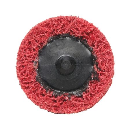 Longlife Mini Coarse Nylon Abrasive Fleece Disc | 50mm Diameter | Ceramic Abrasive Grain | Dark Red Color | by Wurth