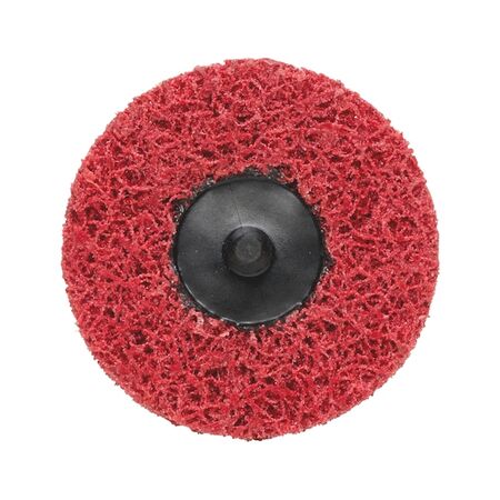 Longlife Mini Coarse Nylon Abrasive Fleece Disc | 75mm Diameter | Ceramic Abrasive Grain | Dark Red Color | by Wurth