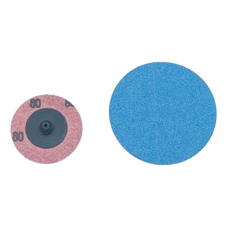 Small Abrasives Mini Fibre Disc | Zirconia Abrasive Medium | Quick-Change Compatible | 75mm Diameter | @Pack of 10 | by Wurth