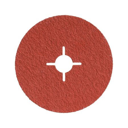 CERALINE Vulcanised Fibre Disc | 125mm Diameter | Grit 80 | High-Performance Ceramic Grain | by Wurth
