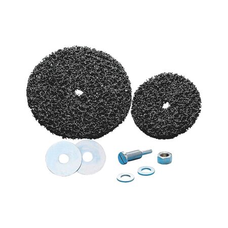 Nylon Sanding Fleece Disc | Coarsely Structured | Flexible Abrasive | Black | by Wurth