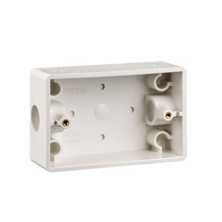 Clipsal - Mounting Accessories, Mounting Box, with 20 mm End Entries - White Electric