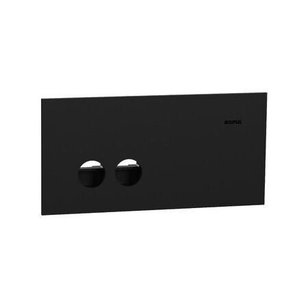 Clipsal Solis 2 Gang Horizontal Grid Plate | Matt Finish | Durable Plastic | Zen Black | @Each of 1 | by Clipsal