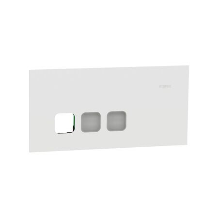 Clipsal Solis T Series 3 Gang Grid Plate | Polished White Ceramic | Screw Fixed | by Clipsal