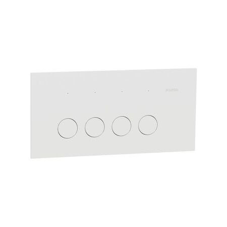 Clipsal Solis Flush Switch | 4 Gang | 10AX 1-Way/2-Way | Zen White | @Each of 5 | by Clipsal