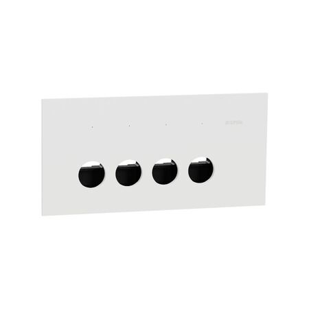 Clipsal Solis Grid Plate and Cover | 3 Gang Horizontal | Matt White Finish | Durable Plastic | @Each of 1 | by Clipsal