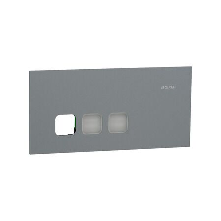 Clipsal Solis T Series 3 Gang Grid Plate & Cover | Polished White Ceramic | Screw Fixing | @Each of 1 | by Clipsal