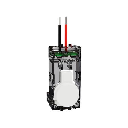 Clipsal Solis Push-button Adaptor for Wiser Switch | Matt Painted Ceramic | Zen White | @Each of 1 | by Clipsal