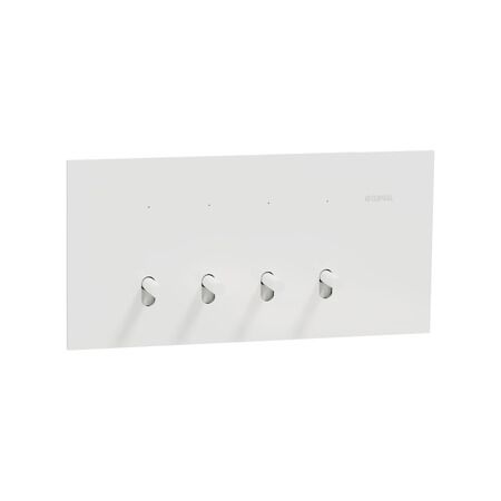 Clipsal Solis T Series Flush Switch | 4 Gang | 1-Way/2-Way Function | Polished White Ceramic | @Each of 1 | by Clipsal