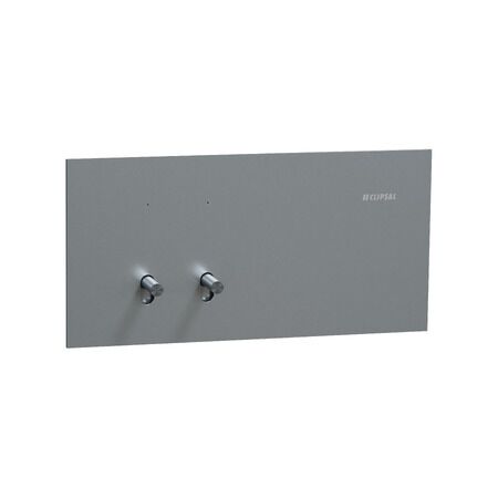 Clipsal Solis T Series Flush Switch | 2 Gang Toggle | 230V-240V | Polished Platinum Finish | @Each of 10 | by Clipsal