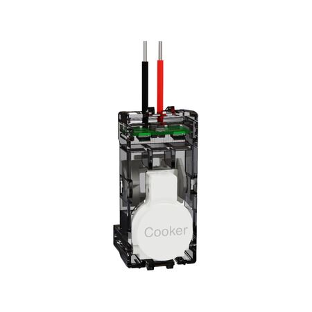 Clipsal Solis T Series Push-Button Adaptor | Polished Ceramic Finish | RCM Certified | @Each of 1 | by Clipsal