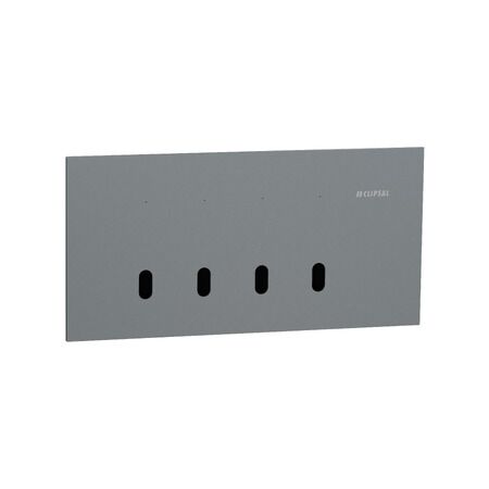 Clipsal Solis T Series 4 Gang Horizontal Grid Plate | Polished White Ceramic | Durable & Aesthetic | @Each of 1 | by Clipsal
