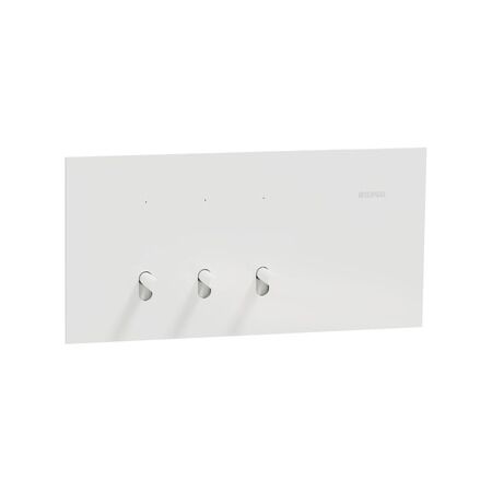 Clipsal Solis T Series Flush Switch | 3 Gang Toggle | 230V-240V | Polished White Ceramic | @Each of 1 | by Clipsal