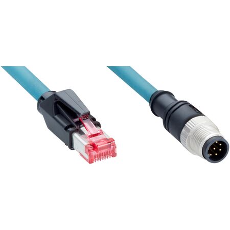 Cable, STEC/BUC 5M0 RJ45 / M12 8 PIN