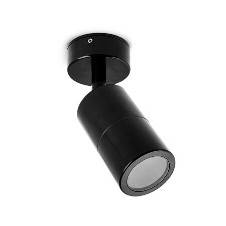 6W LED Anodised Aluminium Adjustable Wall Spot - SER II - Black