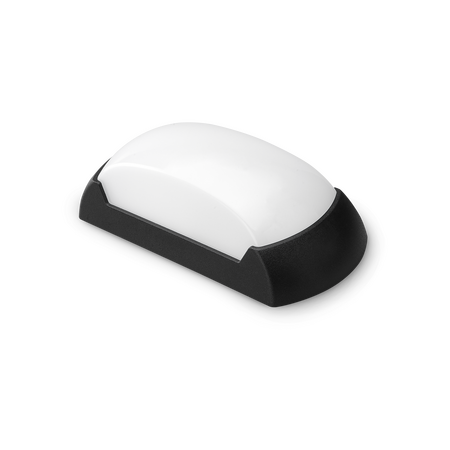 12W LED Rectangle polycarbonate bulkhead - IP65 w/wall washer option - White - Cool White