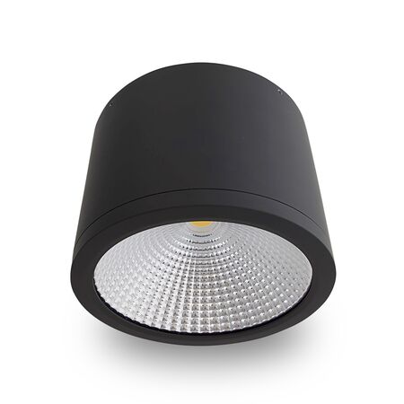 35w LED IP54 Dimmable Surface Mount D/L - Black/3000k/60o - Warm White